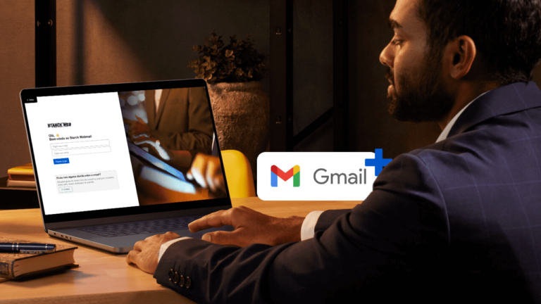 Pessoa aprendendo Como configurar Starck Webmail no Gmail